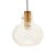 Mid-Century Bubble Glass & Brass Pendant by Helena Tynell for Limburg, Germany, 1960s For Sale - Image 9 of 9
