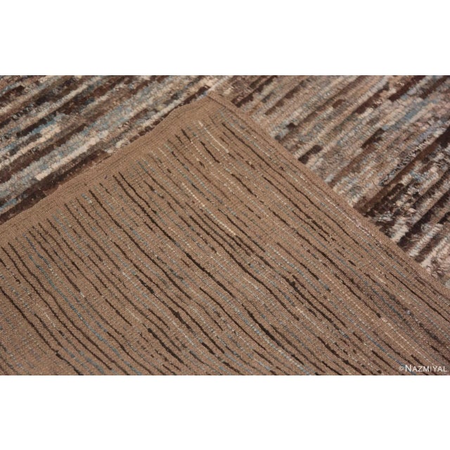 Textile Nazmiyal Collection Earthy Abstract Large Modern Area Rug For Sale - Image 7 of 7