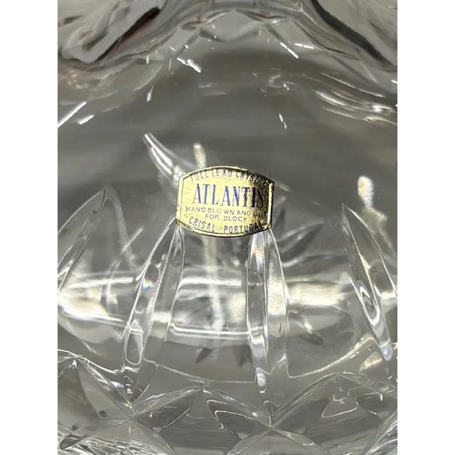 Vintage Portuguese Crystal Decanter, Signed For Sale In New York - Image 6 of 6