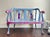 1930s One of a Kind Hand Painted Contemporary Accent Loveseat For Sale - Image 11 of 17