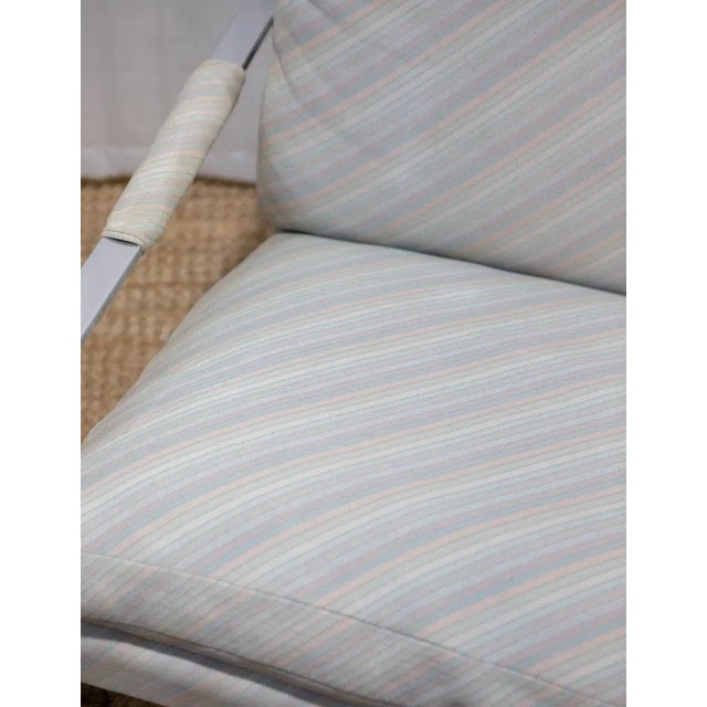 Post Modern Milo Baughman for Thayer Coggin Flat Bar Arm Chair For Sale - Image 13 of 15