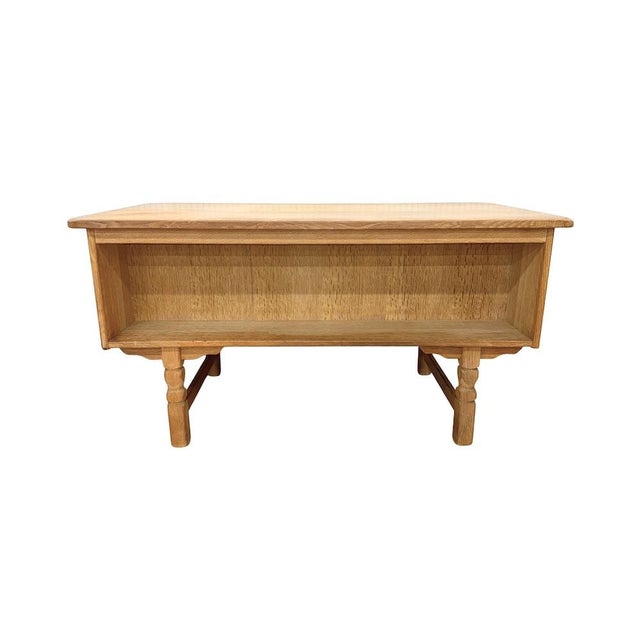Mid 20th Century Mid 20th Century Danish Brutalist Desk by Henning Kjærnulf, Attributed For Sale - Image 5 of 8