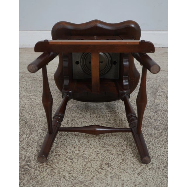 Frederick Duckloe Windsor Style Cherry Swivel High Chair For Sale - Image 10 of 12