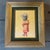 Contemporary dog portrait painting / collage by Judy Henn. Signed with monogram. Measures 5x6 overall. Check out my shop...
