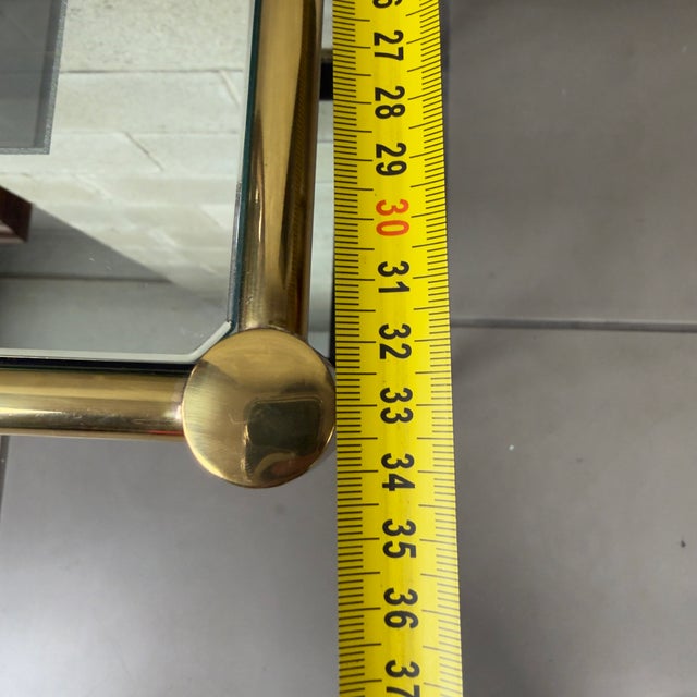 Rectangular Coffee Table in Chromed Brass and Crystal from Jansen, 1960s For Sale - Image 10 of 12