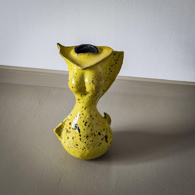 Yellow Ceramic Vase by Poemu, France 2023 For Sale - Image 9 of 18