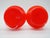 Mid-Century Modern Red Glass Table Lamps by Gert Nyström, Set of 2 For Sale - Image 3 of 9