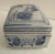Vintage 1900s Chinese Hand Painted Blue & White Porcelain Lidded Trinket Box For Sale In Orlando - Image 6 of 12