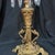 1800’s Stunning Gold Candleholder With Prisms For Sale - Image 4 of 9
