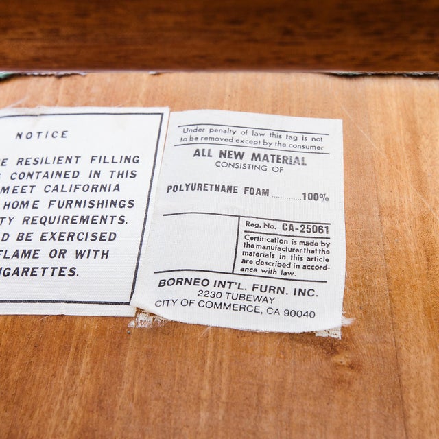 1980s Restored Mid Century Modern Slat Back Mahogany Dining Chairs - Set of 6 For Sale In Los Angeles - Image 6 of 12