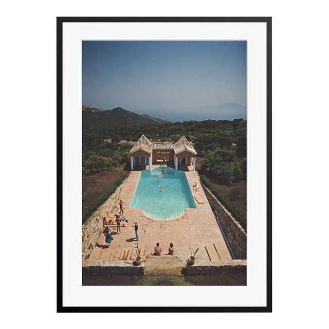 Pool at El Cuarton 1971 by Slim Aarons Framed C-Print Photograph For Sale