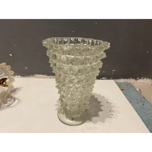 Vintage Murano Glass Barovier Rostrato Vase, 1940s For Sale - Image 7 of 10