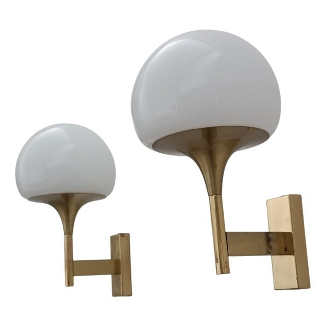 Wall Lights attributed to Gaetano Sciolari, 1970s, Set of 2 For Sale