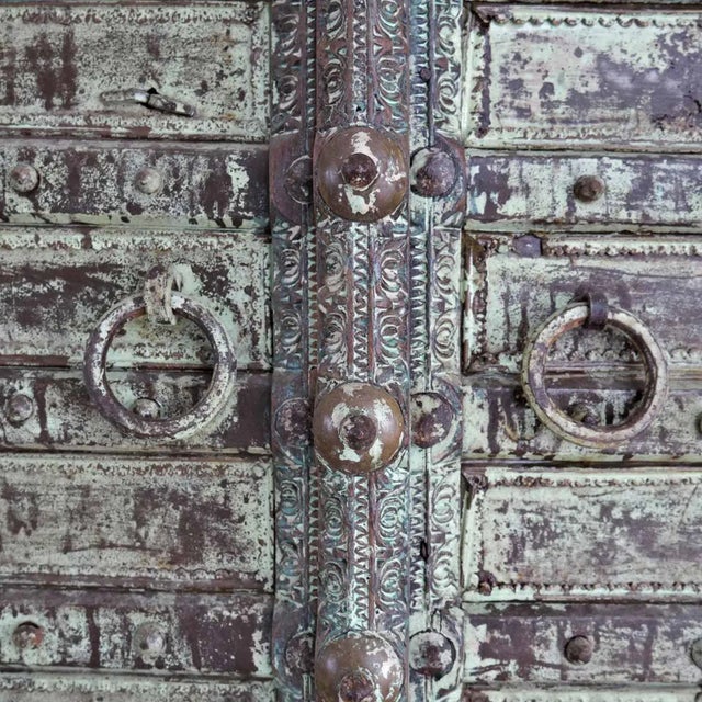 Early 20th Century Early 20th Century Handmade Carved Sliding Door | 57 Inch Tall Decorative Wall Panel and Carved Border Around the Door | Solid Wood Wall Art For Sale - Image 5 of 8