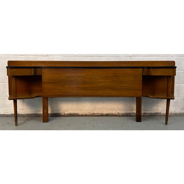 Mid-Century Modern Mid 20th Century American of Martinsville "Dania" Bar Bed Headboard by Merton Gershun For Sale - Image 3 of 12