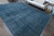 1970s Vintage Persian Handmade Wool Cotton Blue Area Rug For Sale - Image 11 of 11
