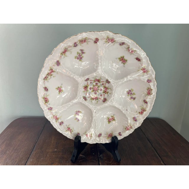 Victorian Antique Schmidt & Co Oyster Plate For Sale - Image 3 of 7