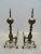 Gorgeous pair of brass Andirons with gorgeous detailing - from the scroll detail feet up to sphere bulb and wonderful...