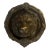 Mid 20th Century Brass Lion Door Knocker For Sale