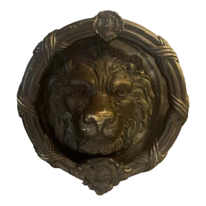 Mid 20th Century Brass Lion Door Knocker