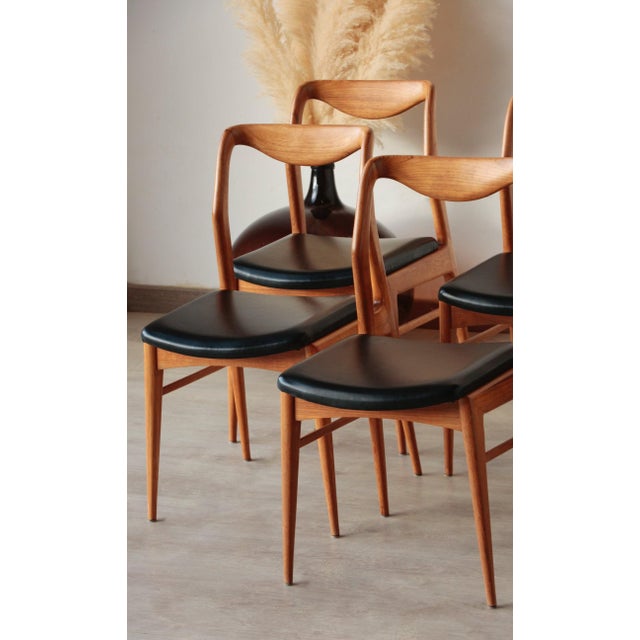 Vintage Scandinavian Teak Chairs, 1960s, Set of 6 For Sale - Image 13 of 18