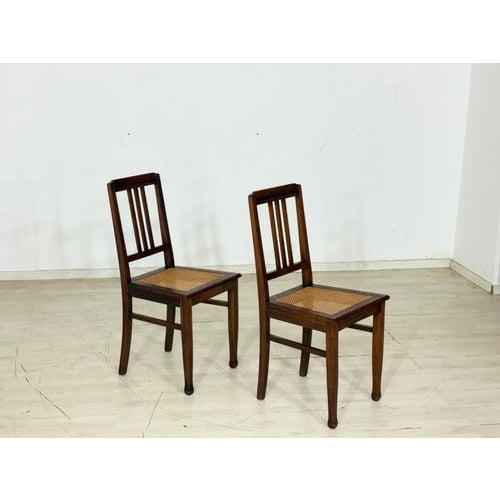 Gründerzeit Chairs in Wood, Set of 2 For Sale - Image 4 of 9