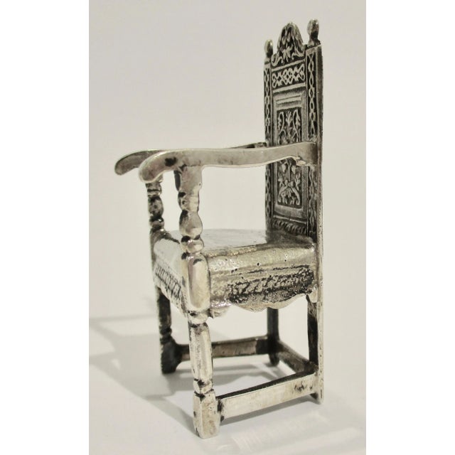 Marked Birmingham . makers mark B.B. S.LD Silver miniature.