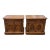 Vintage Thomasville American Classical Burl Walnut Nightstands - Pair For Sale