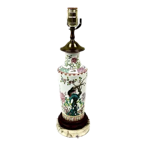 Chinese Famille Rose Porcelain Lamp