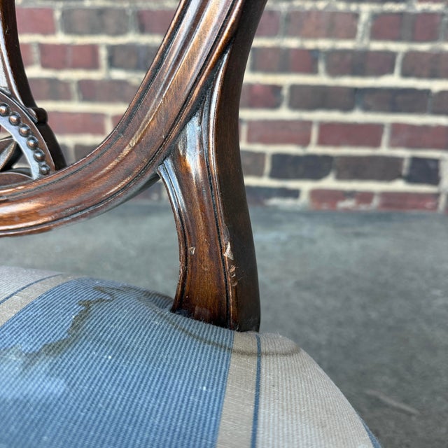 Pair of Hepplewhite Style Dining Chairs For Sale - Image 12 of 12