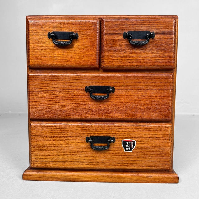 Yakusugi Wooden Jewelry Cabinet, 1970s For Sale - Image 12 of 12