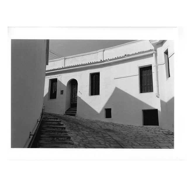 Mediterranean "Shadows on Tinos, Greece" Original Architectural Photograph by Louise Weinberg For Sale - Image 3 of 3