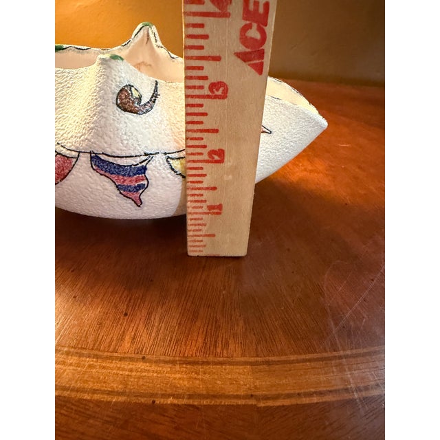 White Vintage Fratelli Fanciullaci Pottery Bowl 8"x3.5" - Ca. 1960s For Sale - Image 8 of 9