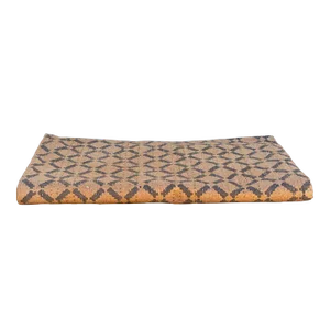 Summer Sunset Block Print Cotton Indian Blanket