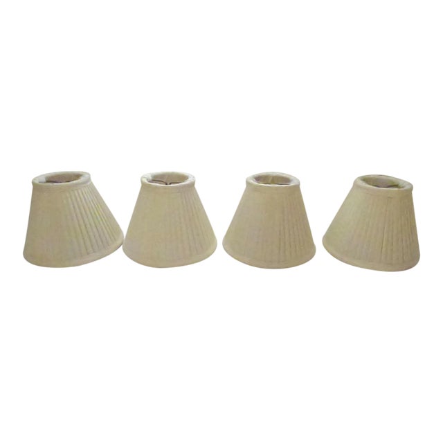 Silk Lamp Shades - Set of 4 For Sale