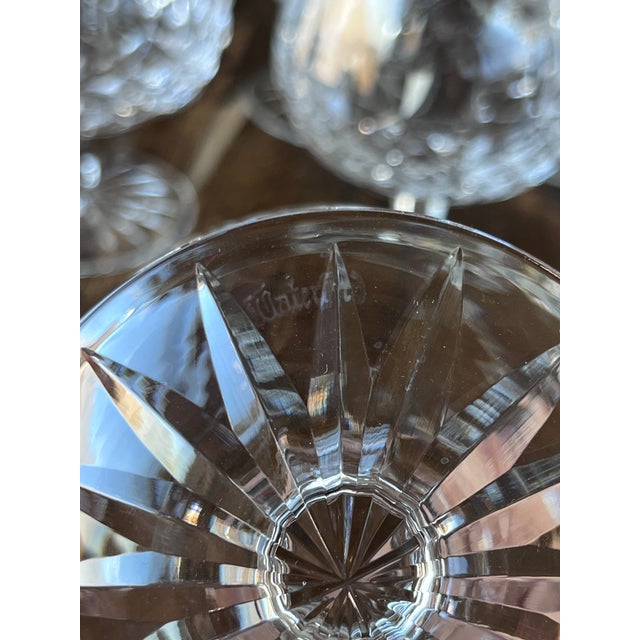 Transparent Contemporary Waterford Lismore Crystal Brandy Snifter Glasses - Set of 7 For Sale - Image 8 of 9