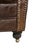 Restoration Hardware Distressed Leather Club Chairs, Pair – Tufted English Library Lounge Chairs With Rolled Arms & Brass Casters For Sale - Image 16 of 18