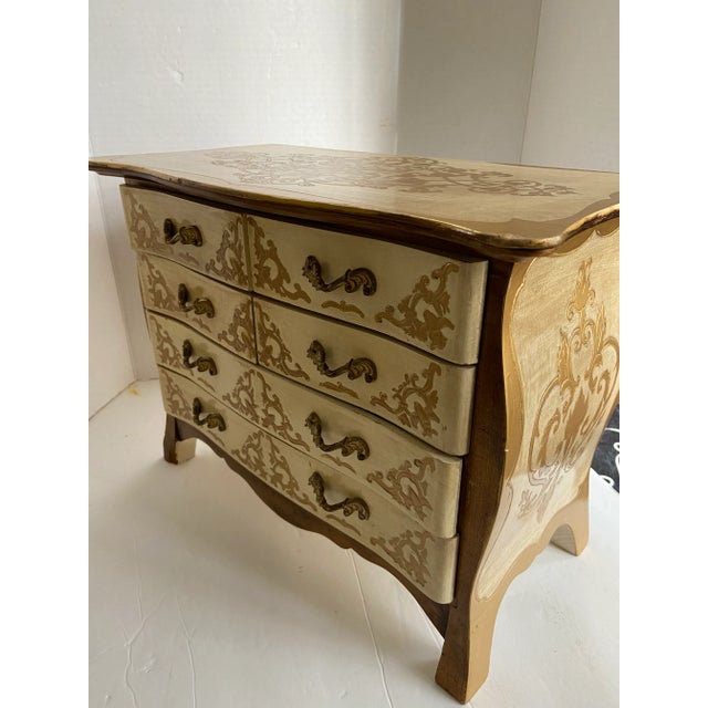 Vintage Florentine Italian Jewelry Music Box For Sale - Image 9 of 13