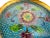 Vintage Mid 20th Century Chinese Cloisonné Decorative Bowl in Brilliant Sky Blue With Floral Motif For Sale - Image 13 of 16