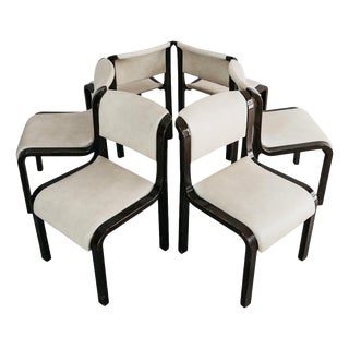 Dining Chairs in the style of Carlo Bartoli for Tisettanta Mito, 1970s, Set of 6 For Sale