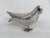 Mid 20th Century Ecuador Silver Plated Black Eye Engraved Bird Figurine 4622b For Sale - Image 5 of 14