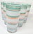 90s Rainbow Sherbet Striped Tumblers- Set of Six For Sale - Image 9 of 12