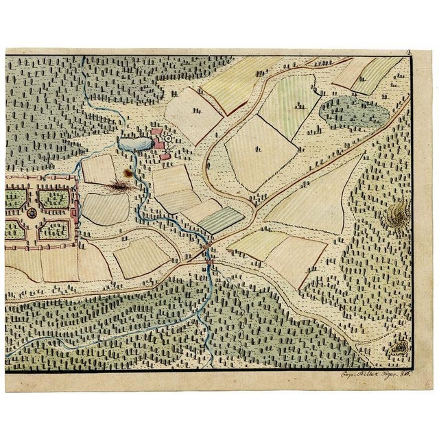 Leopold Billek, Hunting Forest Map, 1800s, Paper For Sale - Image 4 of 8