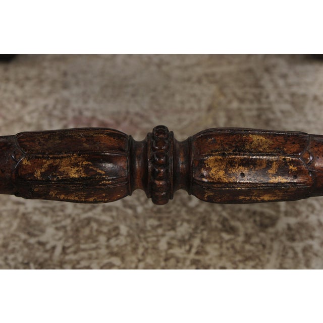 French Louis XIV Double Seat Cane Bench For Sale - Image 14 of 16