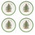 Ceramic Spode Christmas Tree Salad Plates 8", Set of 4 For Sale - Image 7 of 7