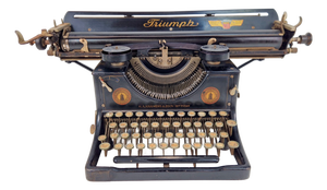 Vintage German Truimph Typewriter in Metal and Steel, 1920