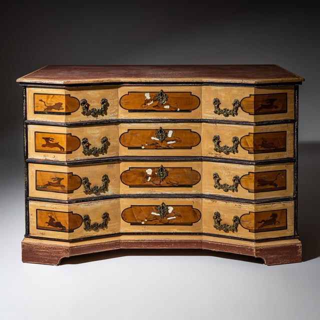 Baroque Painted Chest of Drawers, Italy, 1750s For Sale - Image 9 of 9