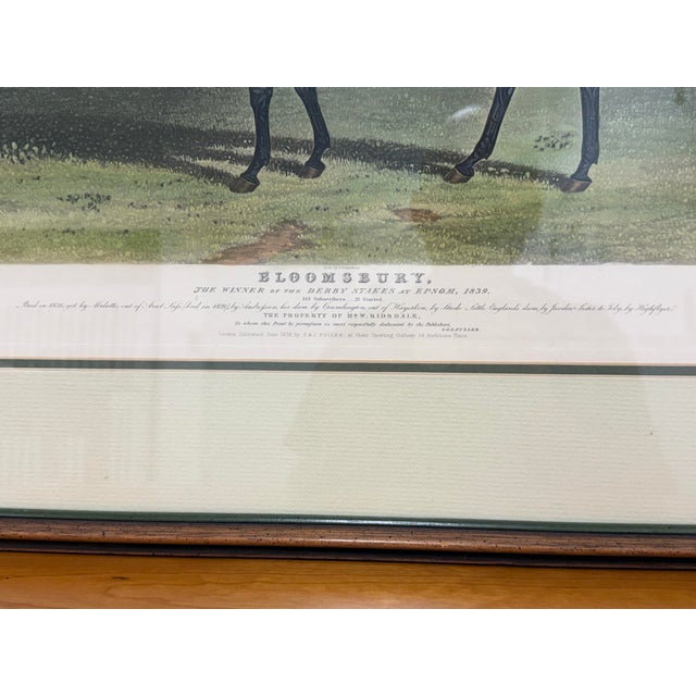 C. Hunt for John F. Herring “Bloomsbury” Equestrian Engraving, Framed For Sale - Image 10 of 12