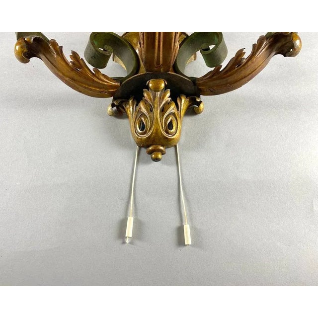 Vintage Wall Sconce in Metal For Sale - Image 6 of 10