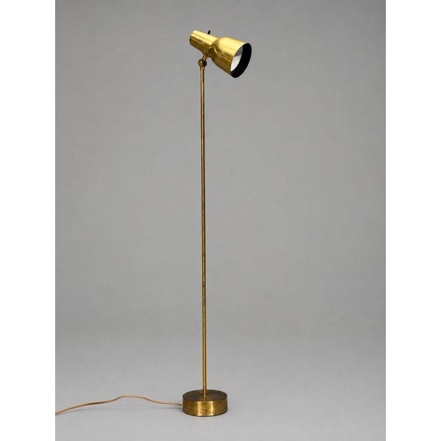 Mid-Century Modern 1960s Falkenbergs Belysning, Floor Lamp, Brass For Sale - Image 3 of 11